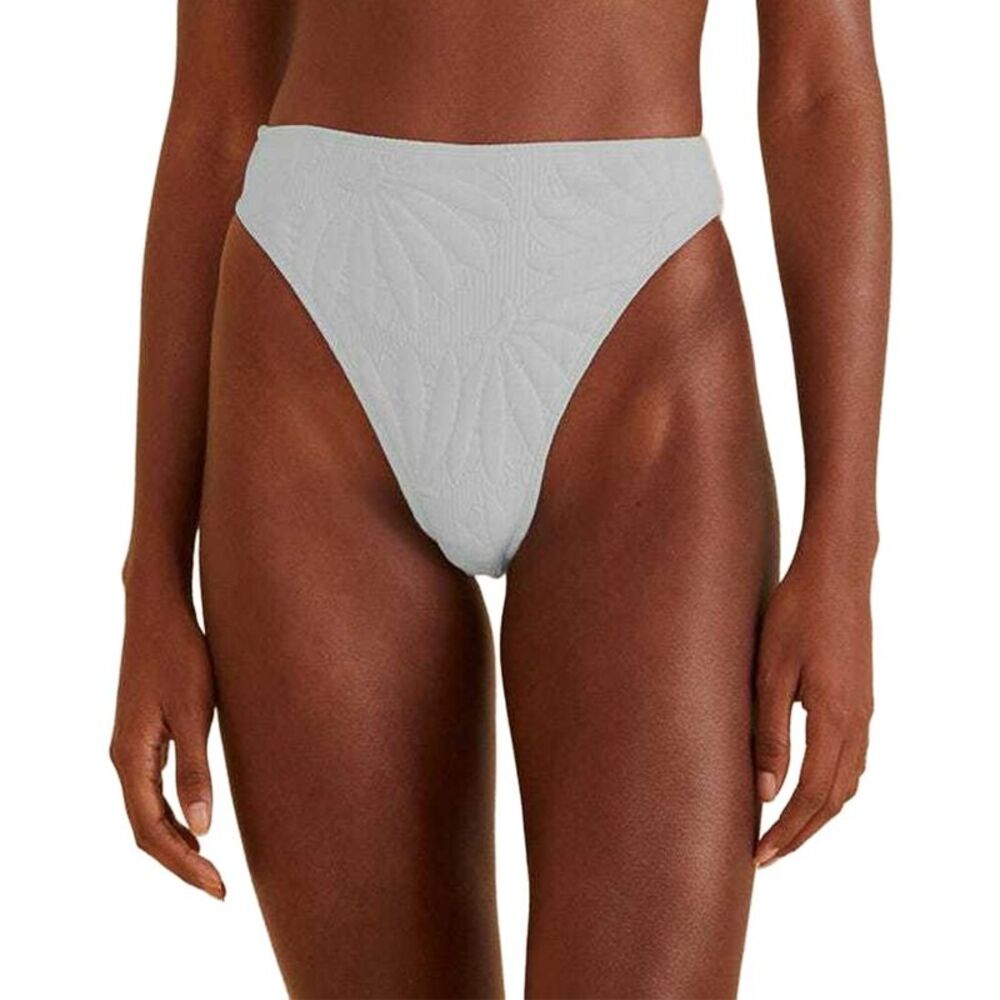 Farm Rio Womens Off White Banana Matelassé Bikini Bottom